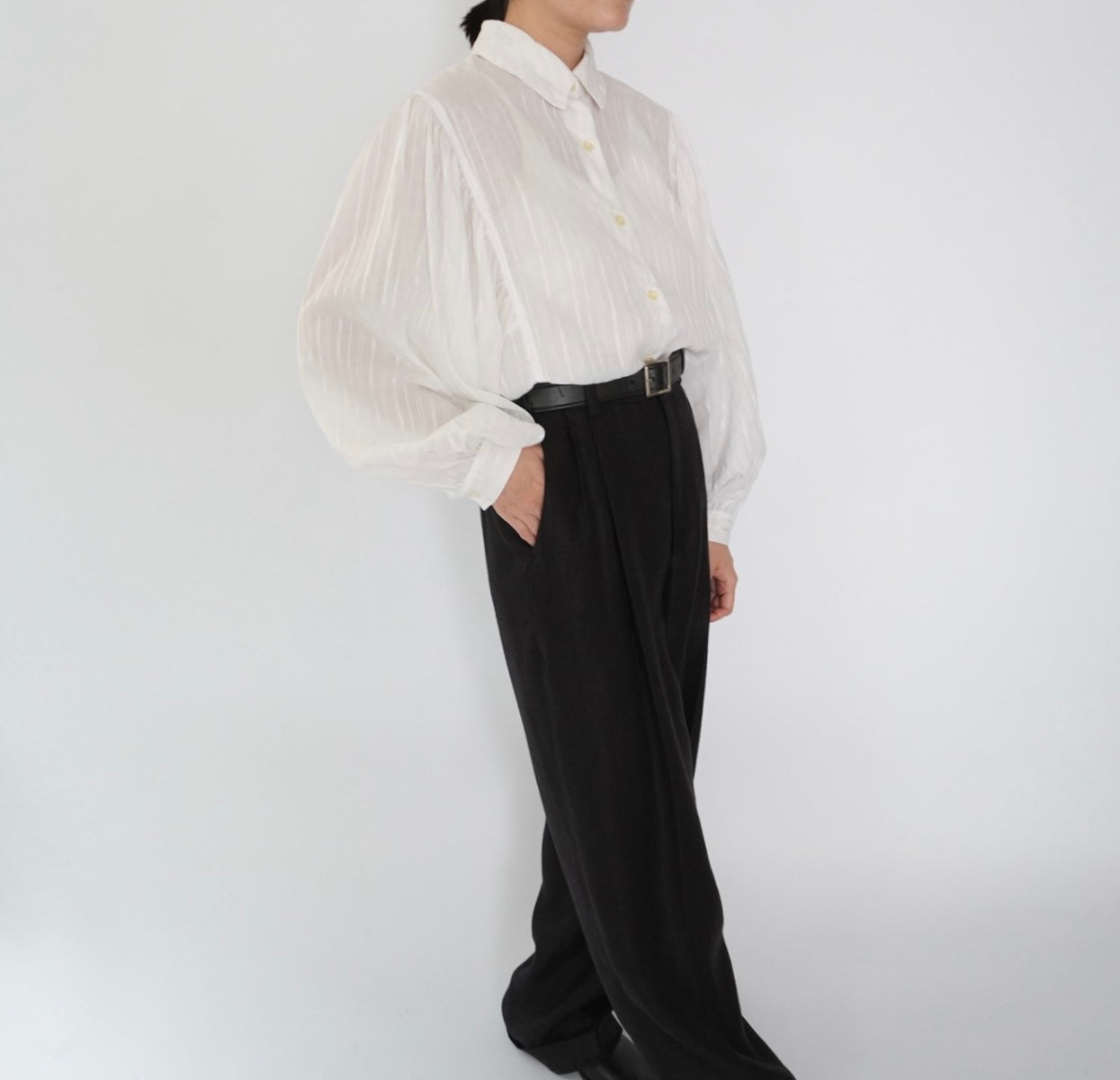 90s Sheer Shirt Made in Italy