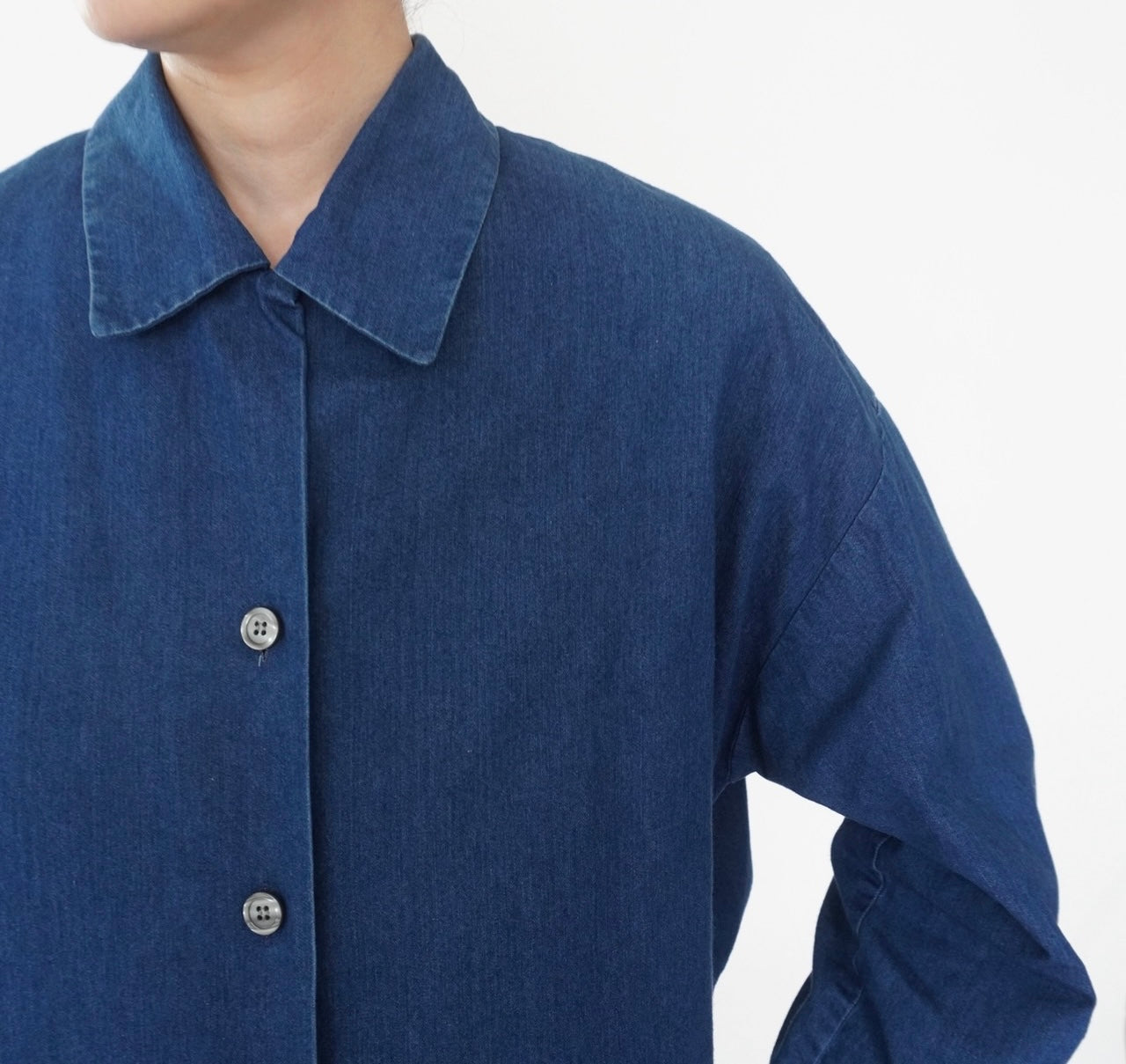 80s "ANNE KLEIN" Denim Shirt