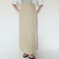 90s EURO Linen Maxi Skirt