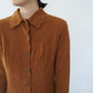 90s "FENDI" Faux Suede Dress Made in Italy