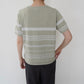 90s Green Striped Top