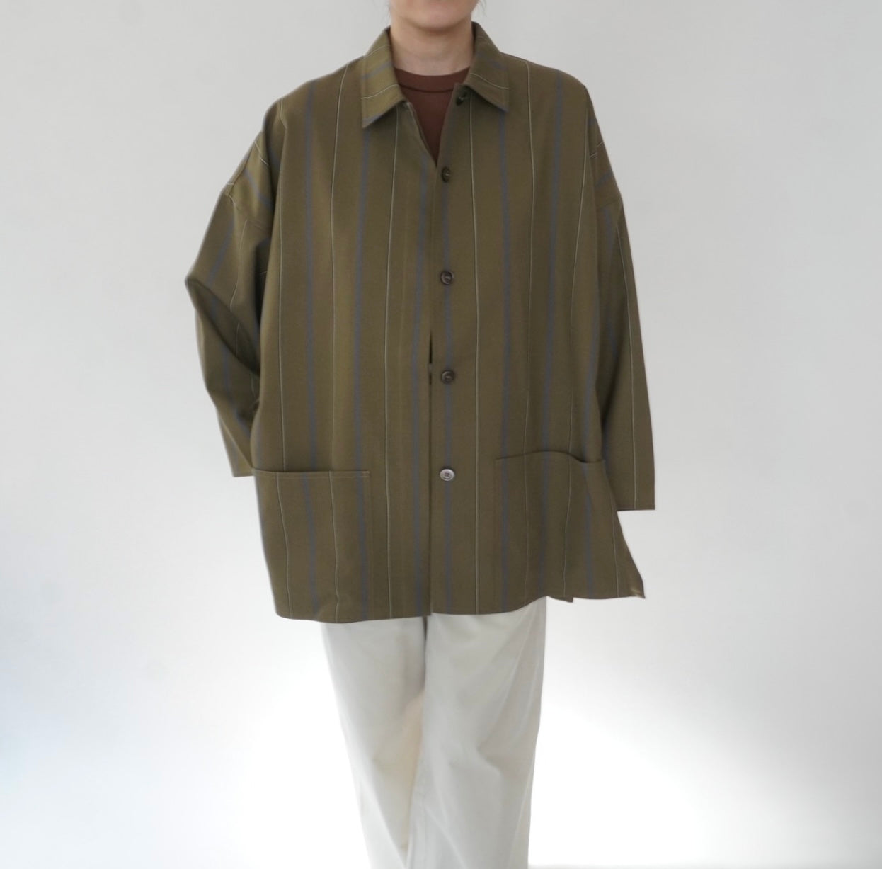 80s Striped Light Jacket Made in Italy
