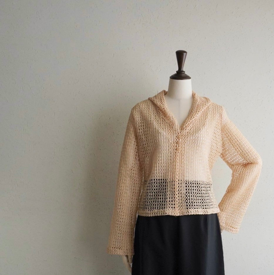 90s Mesh Top,Jacket Made in France