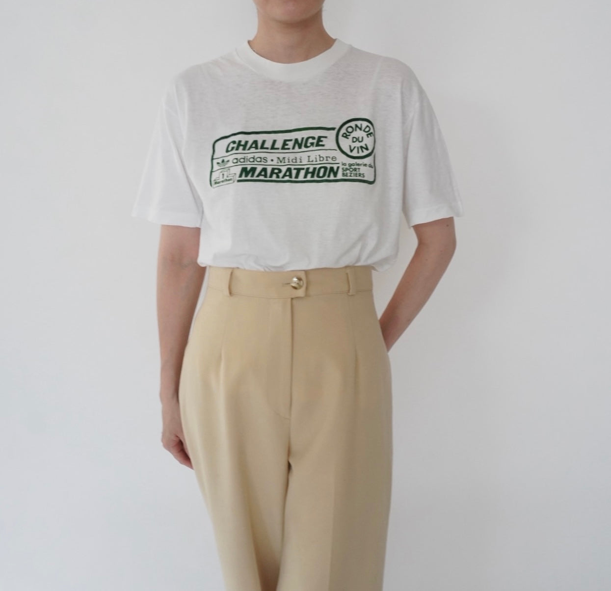 90s EURO "adidas" T-shirt