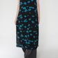90s Rayon  Printed Sleeveless Dress