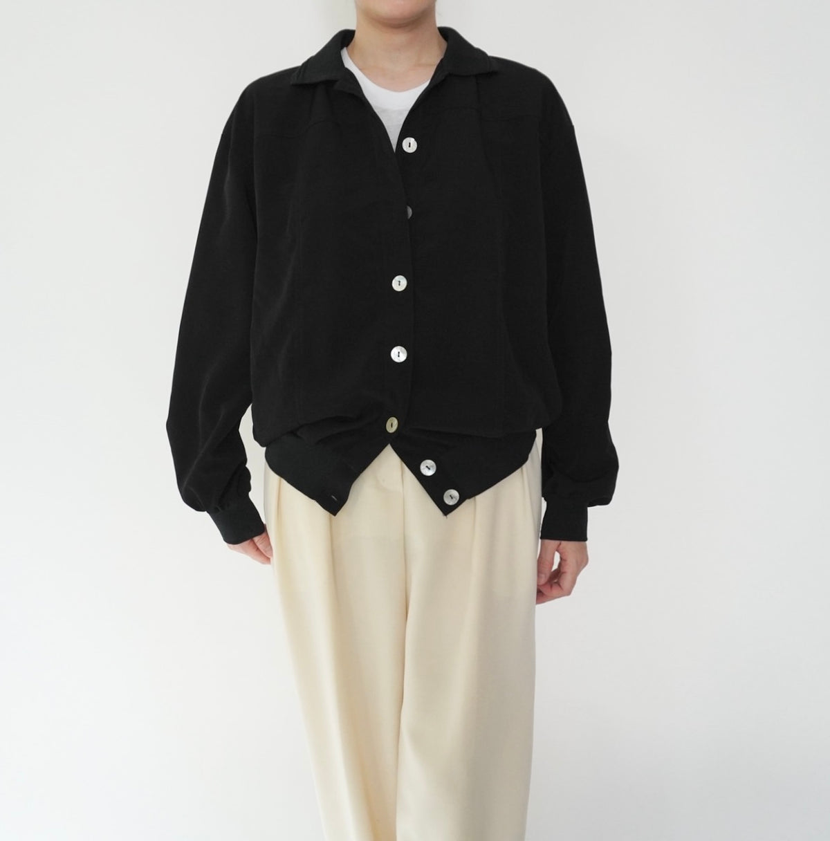 90s Black Design Shirt