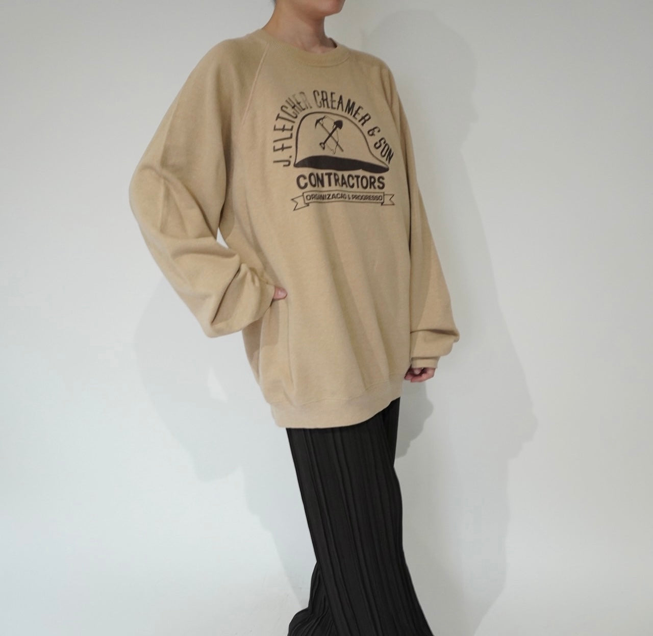 80s Printed Sweater Made in USA