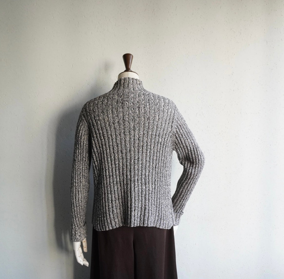 90s Cotton Knit Zip Top