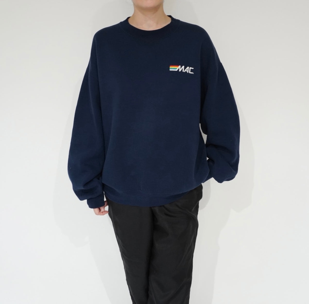 90s "MAC" Embroidery Sweater Made in USA