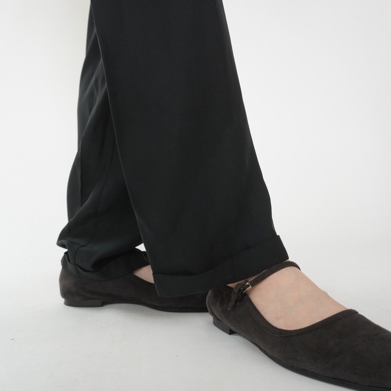 80s Silk High Waist Pants