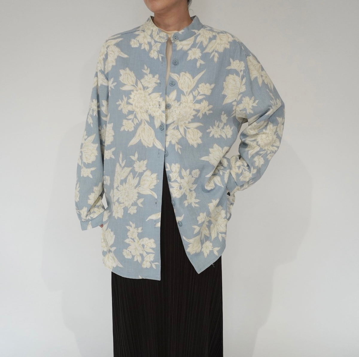 90s Flower Pattern Shirt Made in USA