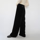 90s Velour High Waist Wide Pants