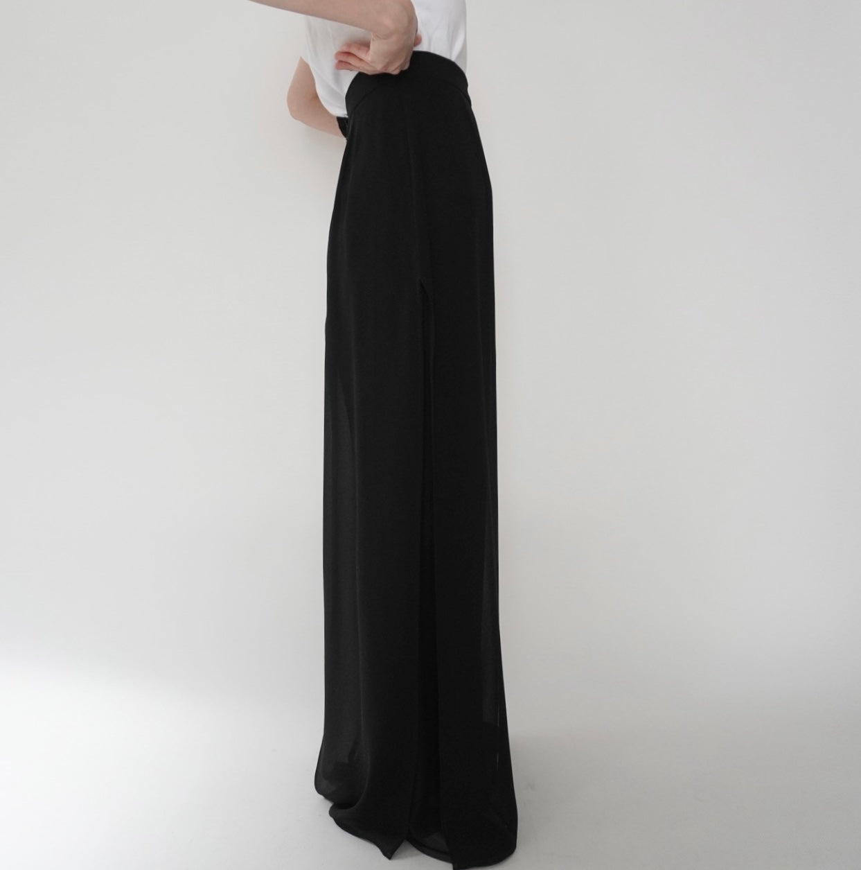 90s Slit Design Wide Pants Made in USA