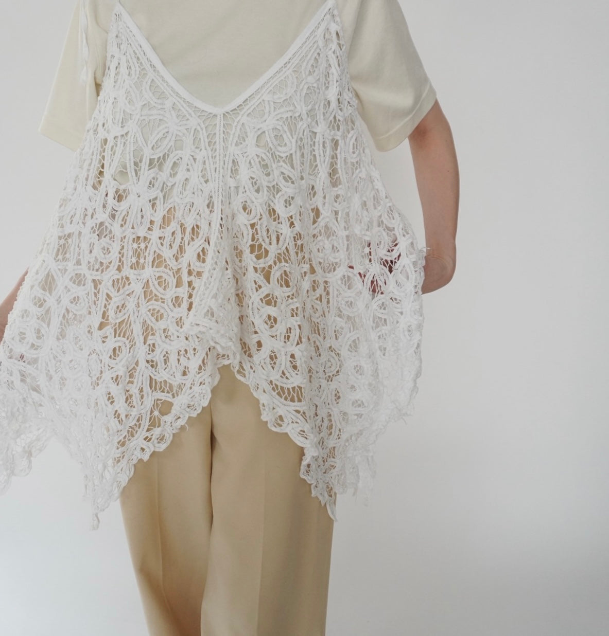 00s Lace Design Top