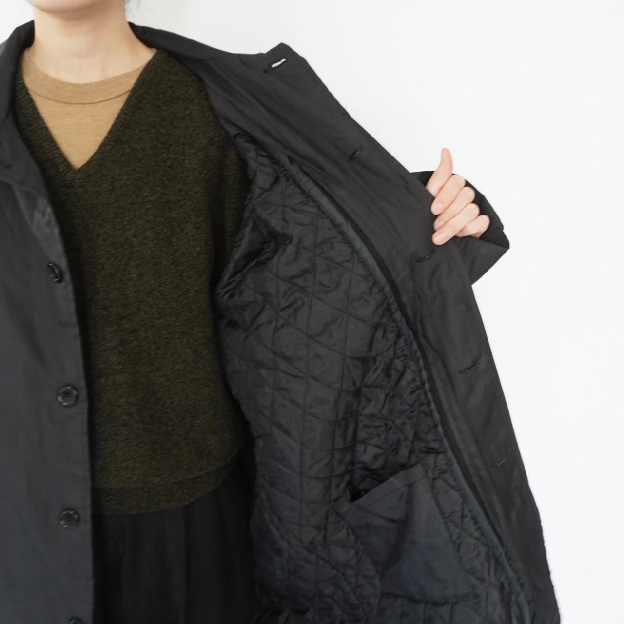 90s Black Light Coat