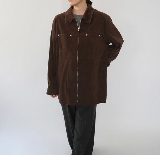 90s Zip Shirt Jacket