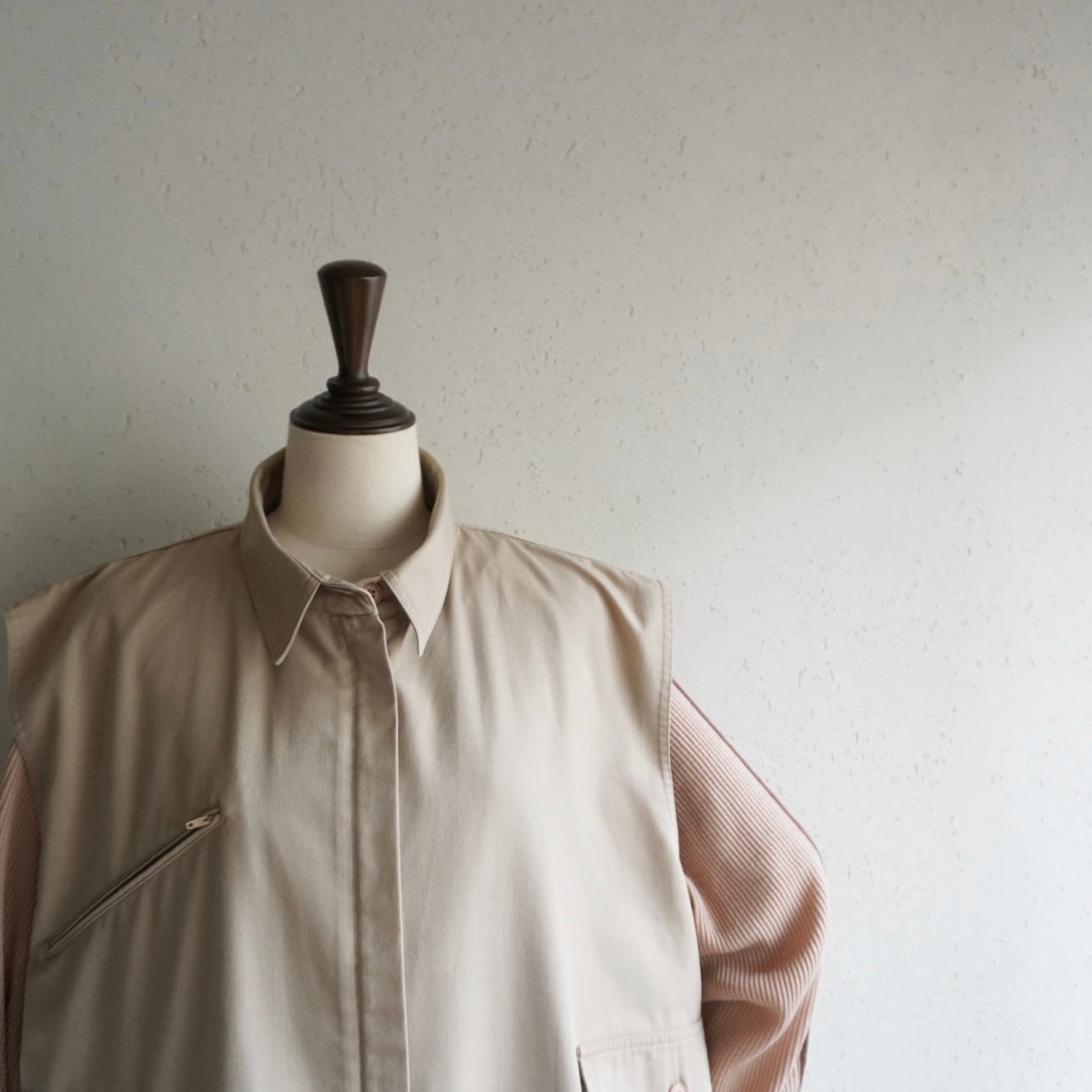 90s Zip Boxy Vest