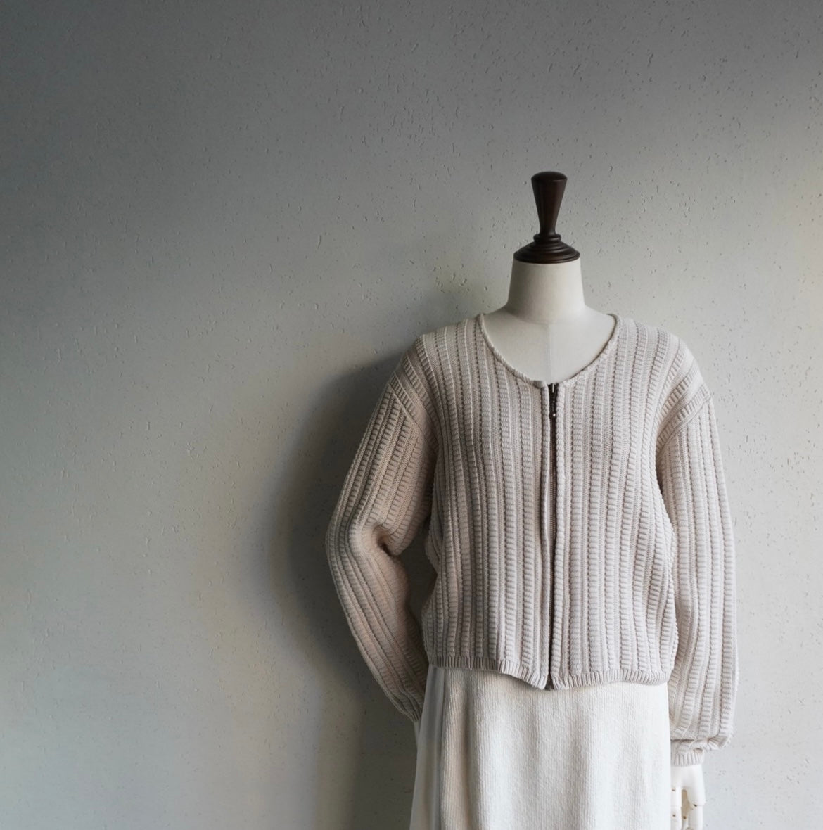 90s Zipped Cotton Top Made in Canada