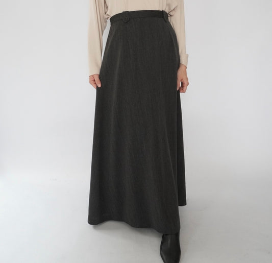 90s Wool Maxi Skirt
