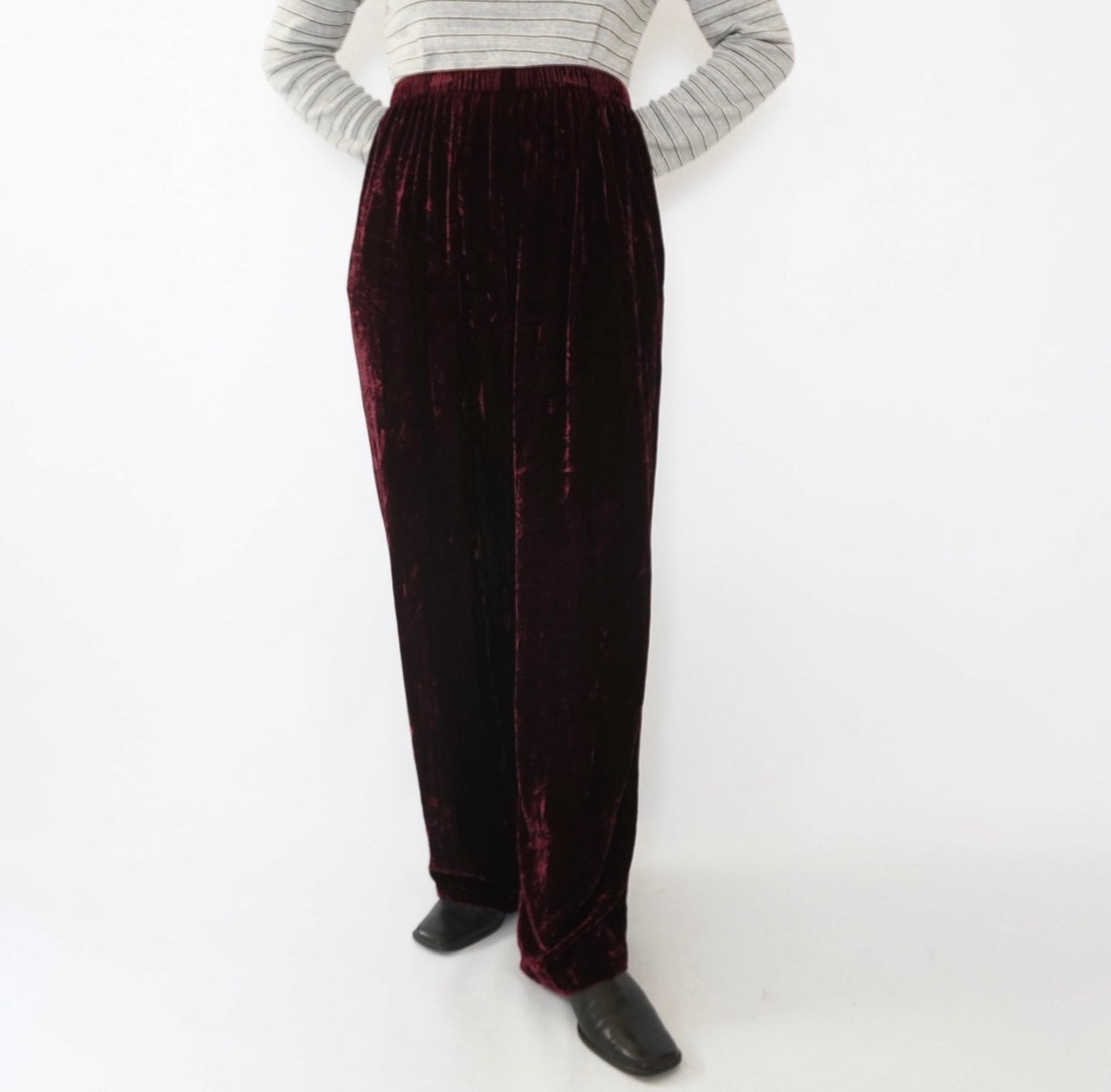 90s Velour Wide Pants