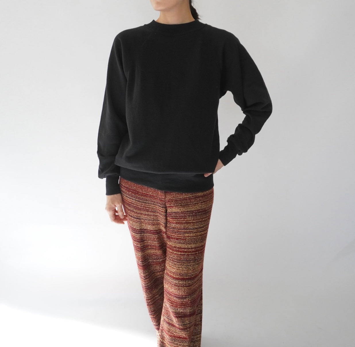 90s Black Sweater Made in USA