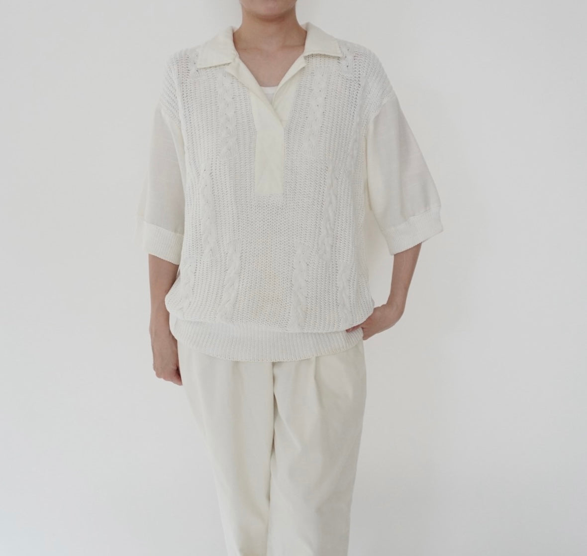 80s Knit Design Top