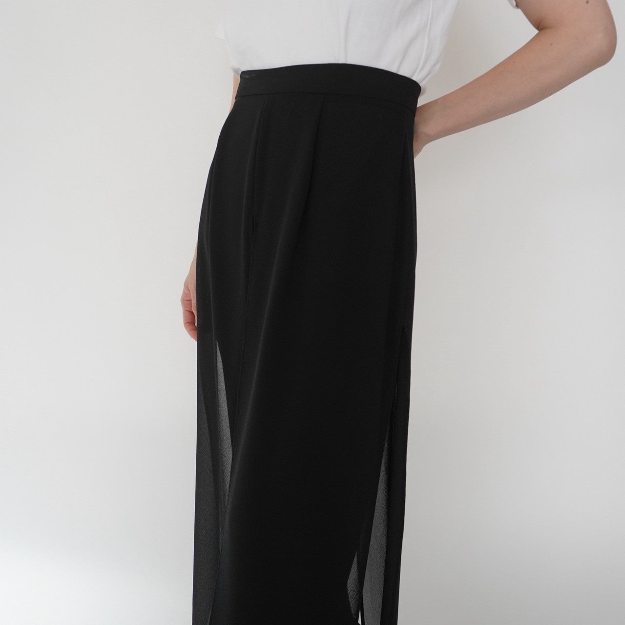 90s Slit Design Wide Pants Made in USA