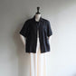 90s Black Linen Shirt