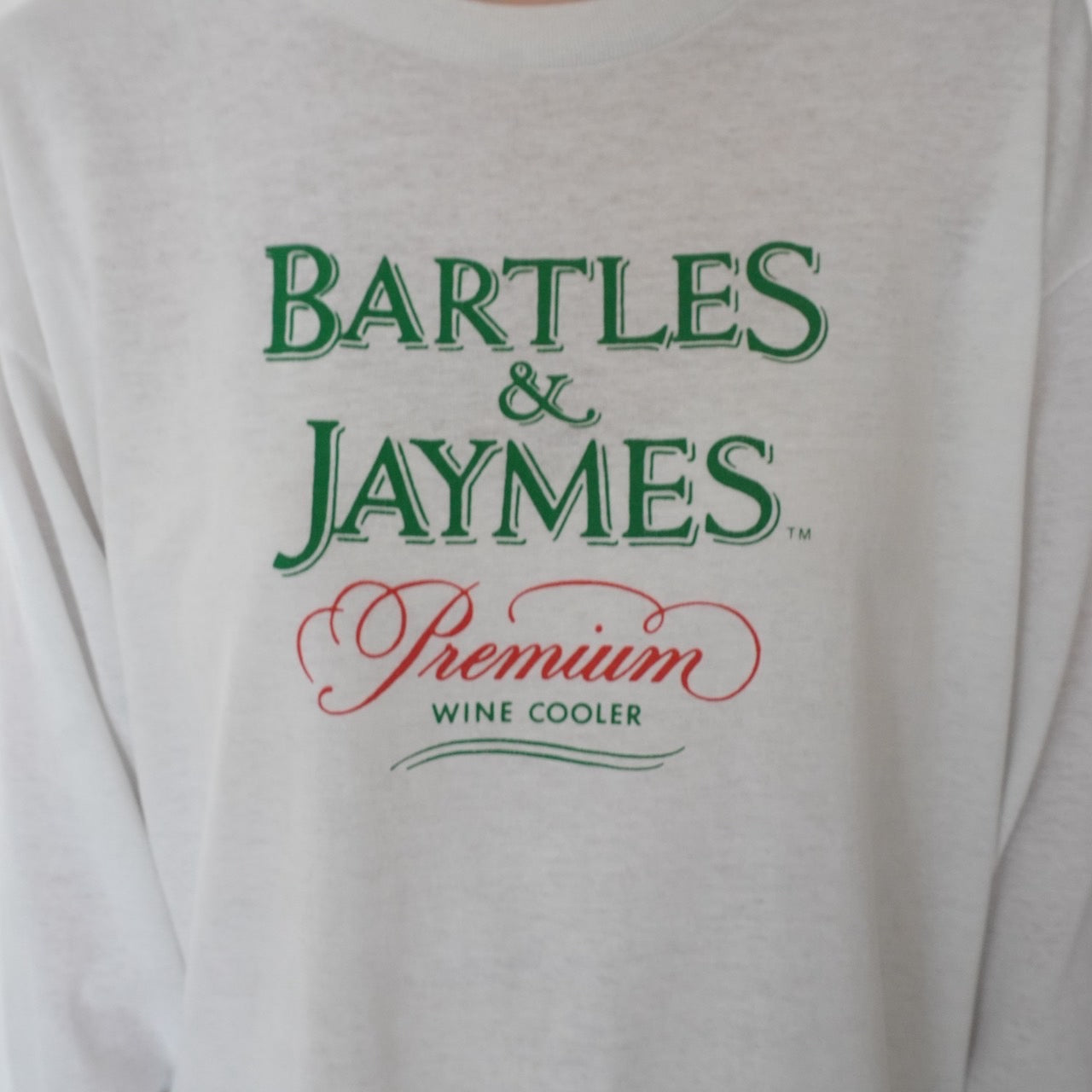 80s Printed Long Sleeves T-shirt Made in USA