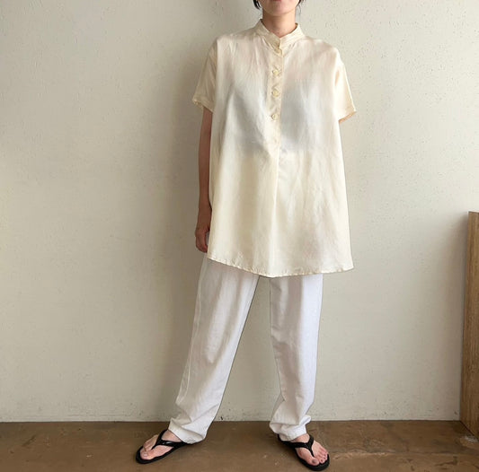 90s Silk Pullover Shirt Made in Italy