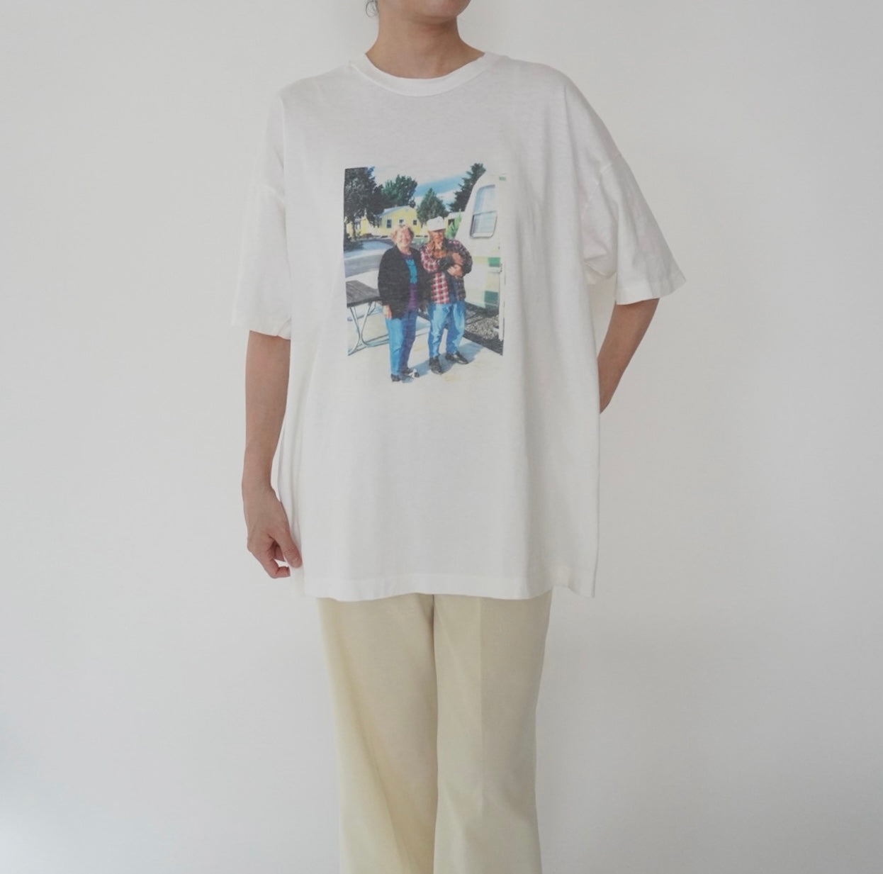 90s Photo Printed  T-shirt Made in Ireland
