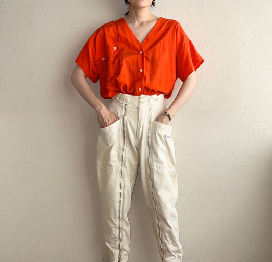 90s Silk Design Blouse