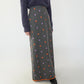 90s Wool Embroidery Maxi Skirt Made in Italy