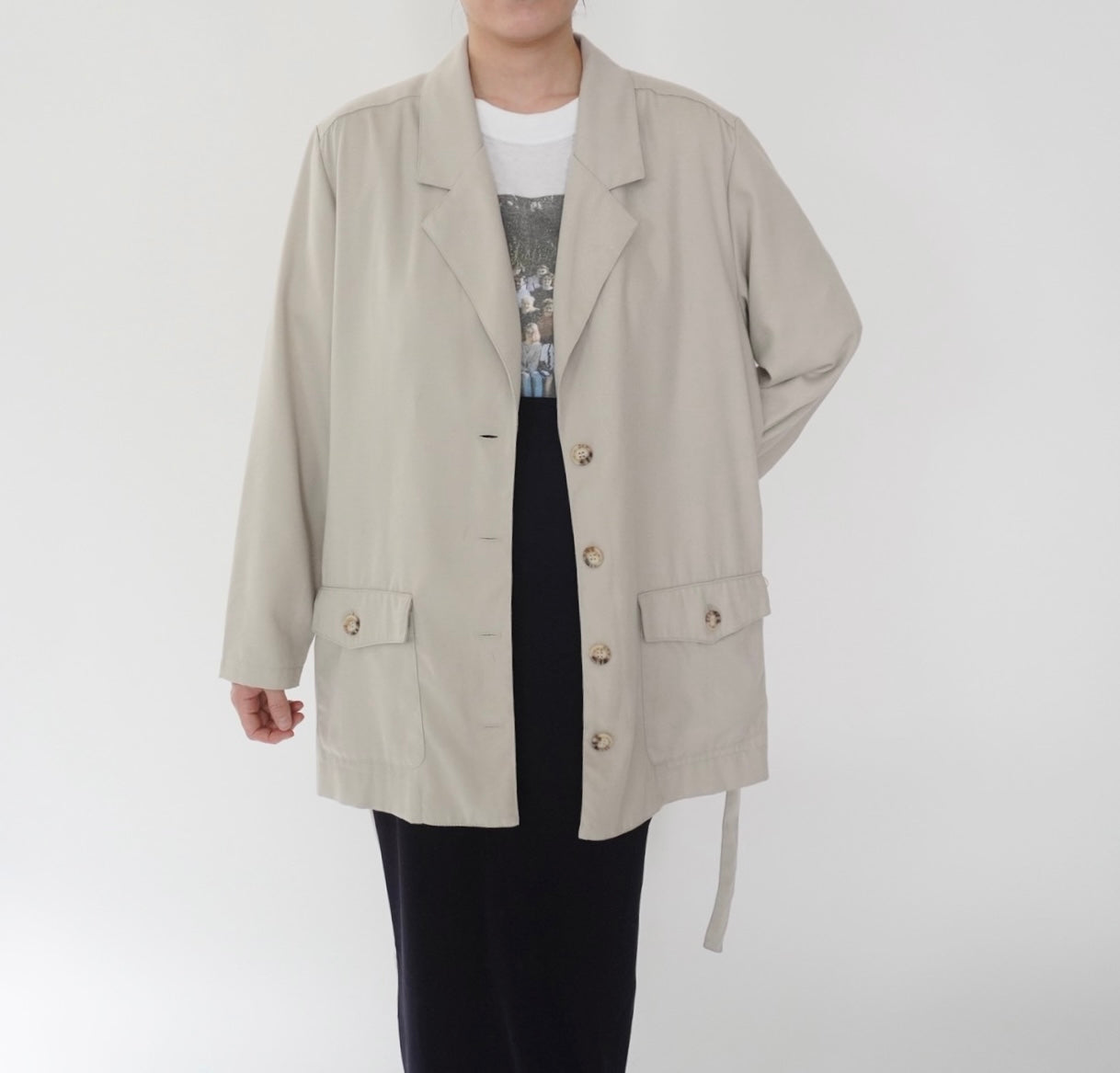 90s Belted Light Jacket