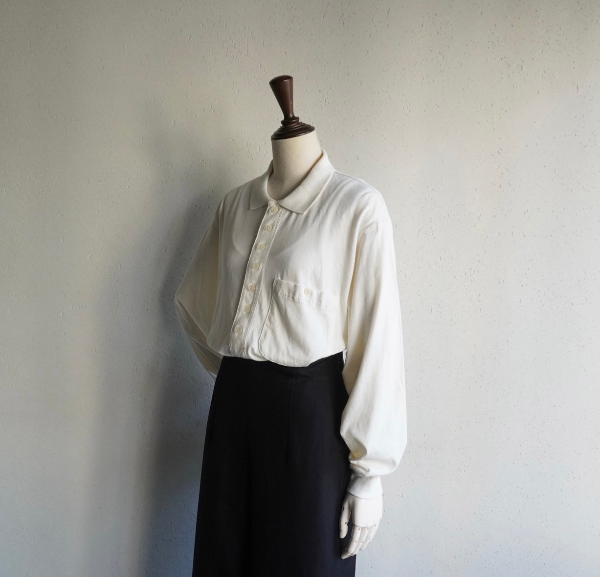 90s Ivory Cotton Top
