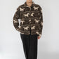 90s Horse Pattern Fleece Jacket