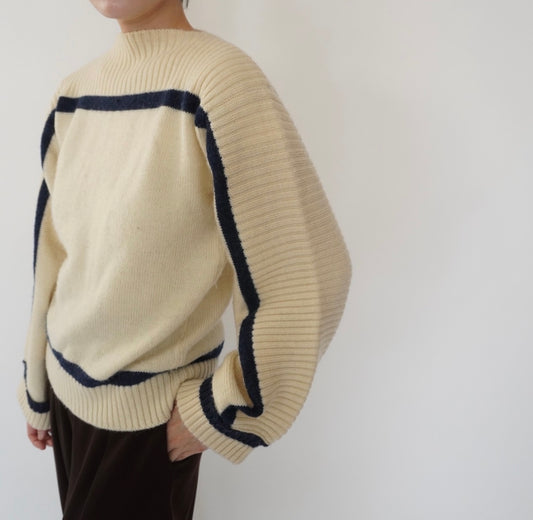 80s＂Rodier Paris" Design Knit