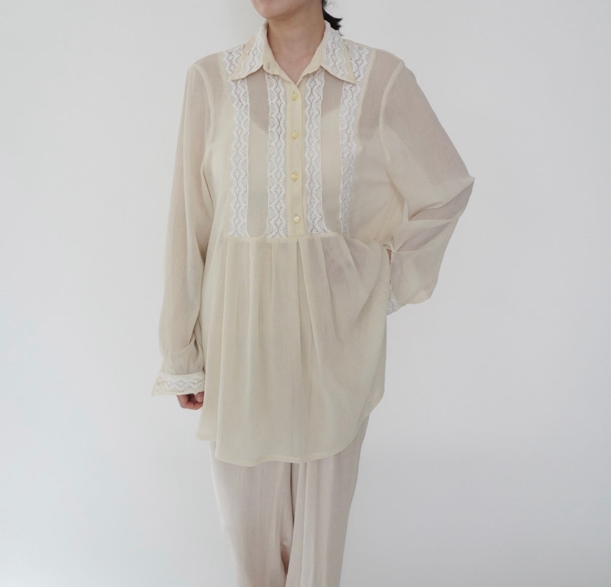 90s EURO Lace Design Tunic