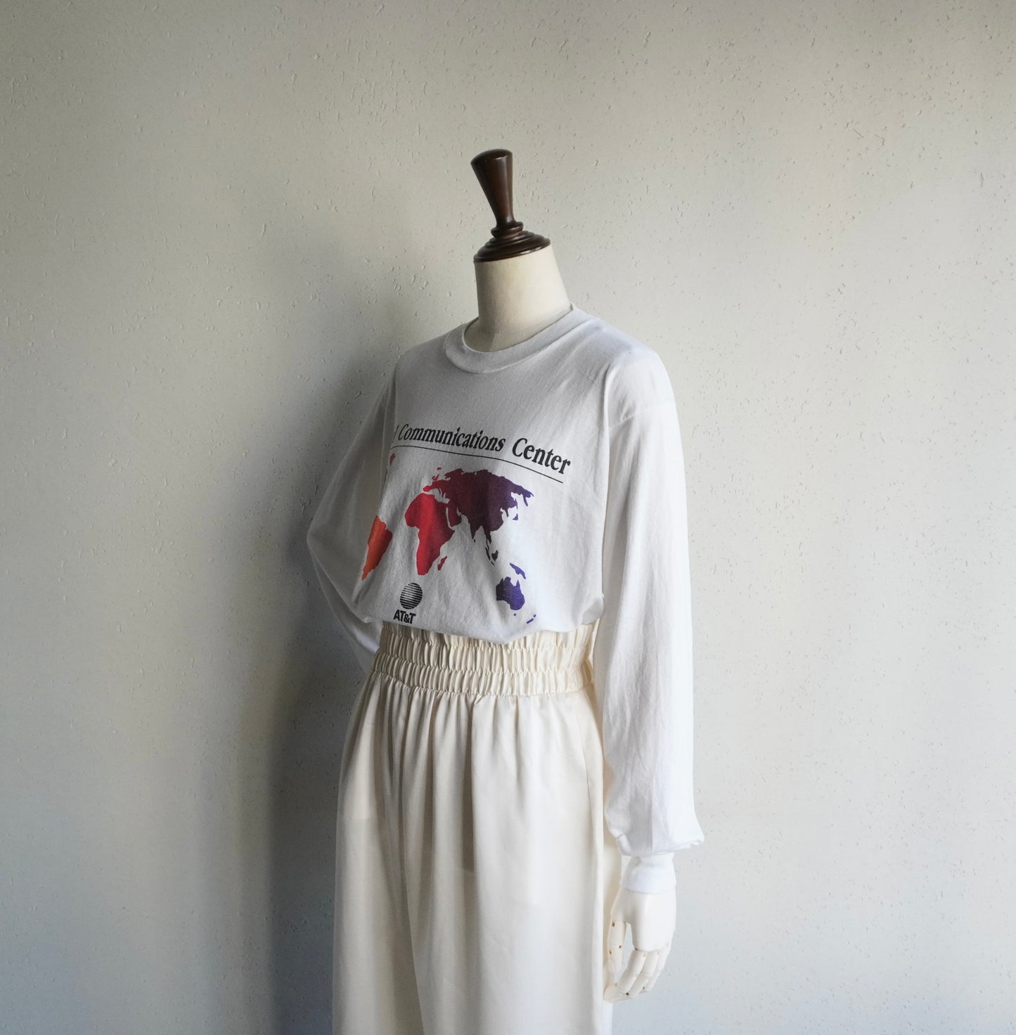 90s"AT&T"  Printed Long T-shirt Made in USA