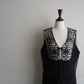 90s Black Satin Vest