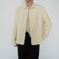 90s Cord Lace Design Silk Jacket