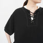 90s Lace up Top Made in USA
