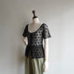 90s Black Lace Blouse