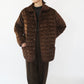 90s Velour Quilted Jacket Made in Italy