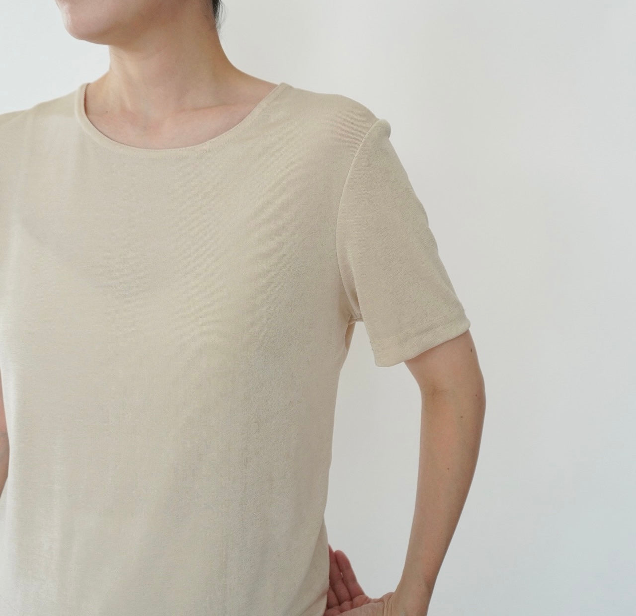 90s Beige Top Made in USA