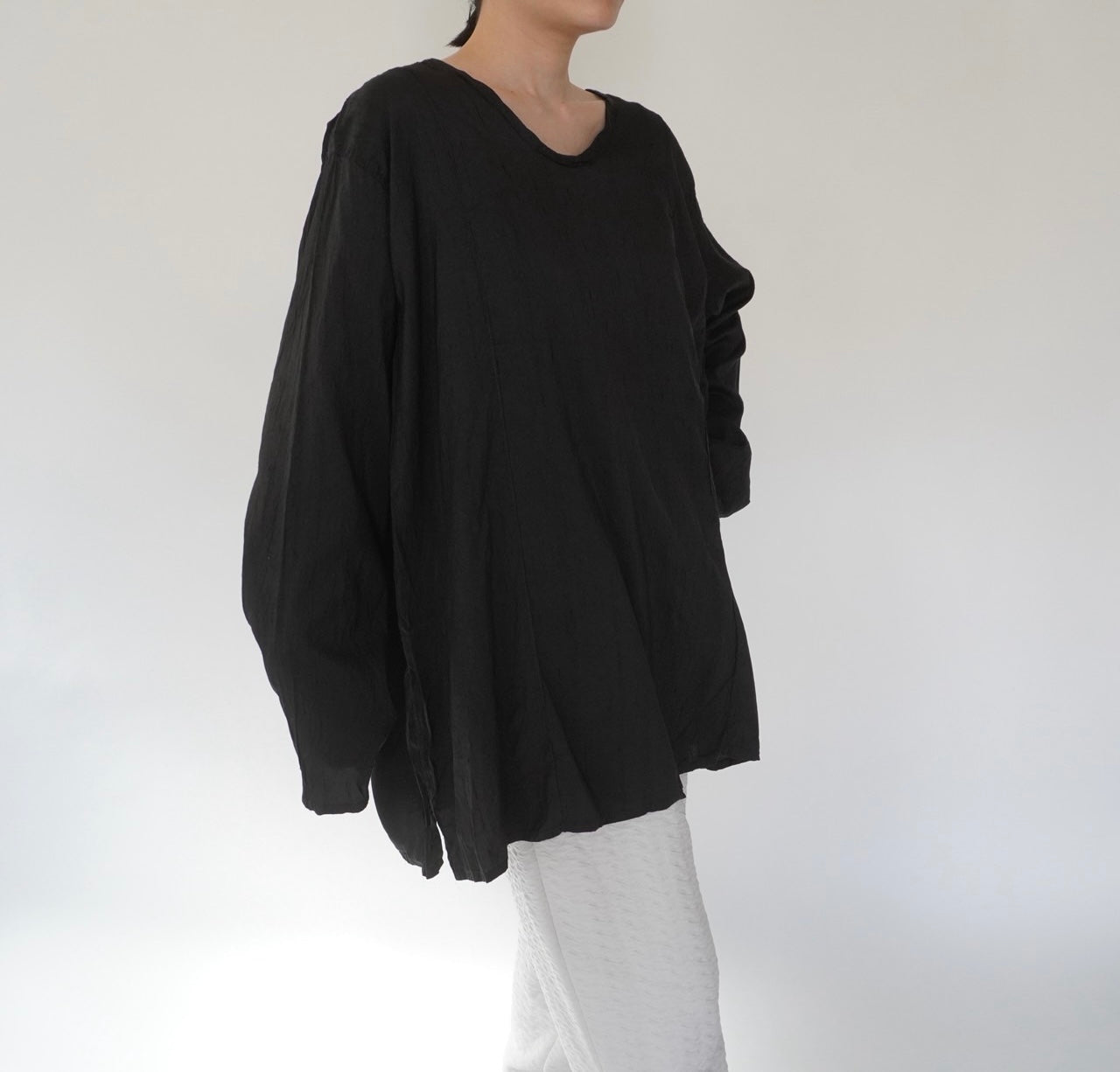 90s Raw Silk Blouse