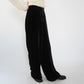 90s Velour High Waist Wide Pants