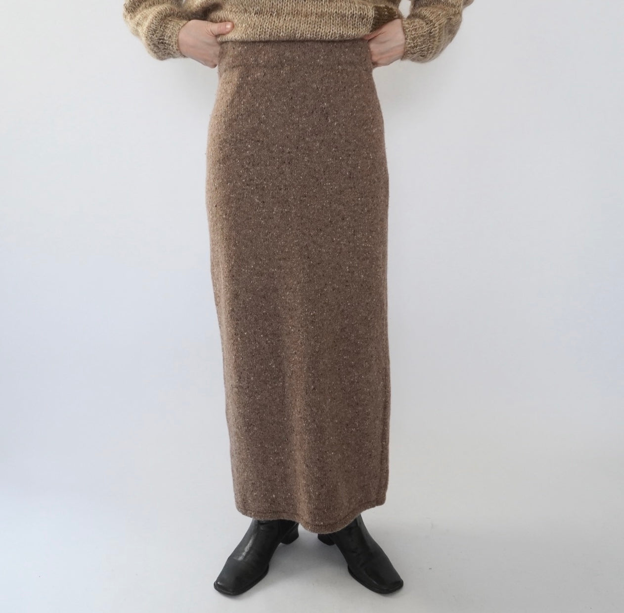 90s Mix Knit Skirt Made in Italy
