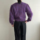 80s Purple Knit Cardigan