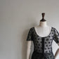 90s Black Lace Blouse